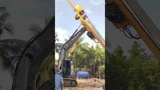 how to drop hammer 4.5ton 's excavator perfect #shortsfeed #shorts #short #youtubeshorts