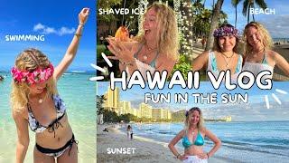 HAWAII VACATION VLOG || ocean swim, shopping, sunset on the beach, shaved ice