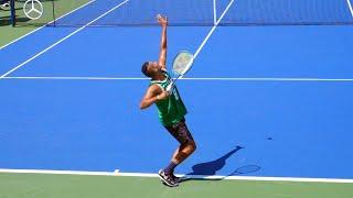 Nick Kyrgios Serve Slow Motion - ATP Fastest Tennis Serve Technique