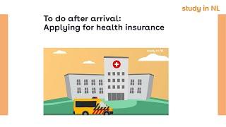 Applying for health insurance | Study in NL