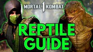 Reptile Character Tutorial and Combo Guide in Mortal Kombat 1!