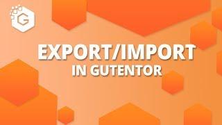 Export/Import Templates in WordPress Using Gutentor