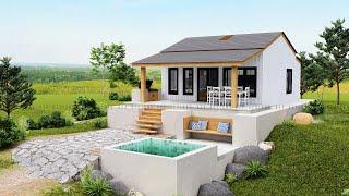 SMALL Farm House Design (6.5 x 10 Meters) (21.32 x 32.8 Feet)