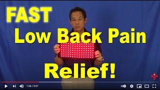 Get Quick Low Back Pain RELIEF With the 360 L.E.D. Red Light Therapy Pad