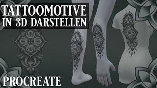 Tattoomotive in 3D darstellen / procreate