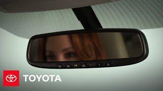 2012 Prius How-To: Auto-dimming Rearview Mirror | Toyota