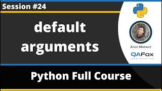 Default Arguments in functions (Python Tutorial - Part 24)