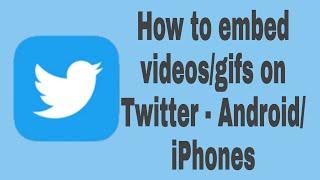 How to embed video/gifs on Twitter web app/PC  _ TUTORIAL