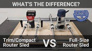 Trim Router Sled vs Full-Size Router Sled - What's the Difference? Plus Tips & Tricks