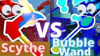 Bubble Wand VS Scythe | Roblox Bee Swarm Simulator