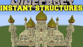 Minecraft: INSTANT STRUCTURES (EPIC PALACE, BETTER HOUSES, UNIQUE STRUCTURES, & MORE!) Mod Showcase