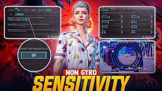 NEW UPDATE 3.4 CODE PUBG MOBILE/BGMI NON GYRO SENSITIVITY SETTINGS 2024 BEST SENSITIVITY NON GYRO