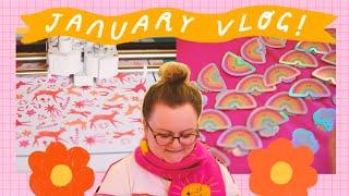 Shop Update, Life Update, New Heat Press and Studio Organising  January Studio Vlog