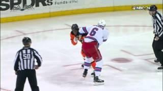 Gotta See It: Simmonds & McIlrath trade fists after jawing during warmups