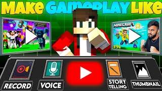 How To Make a Stunning Gameplay Video || How To Make Gameplay Video In Mobile