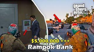 MISI EPIC PERAMPOKAN BANK KECIL!!!! GTA 5 MOD