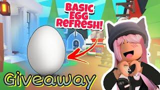 Giveaway 9: Pet Egg (Basic Egg Refresh Update) New Update -Adopt Me #roblox #adoptme #missdramaqueen