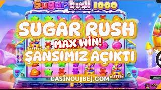  SUGAR RUSH 1000X  ŞANSIMIZ AÇIKTI MAX WİN GELDİ!casinoujbej.com #slottaktikleri #sweet