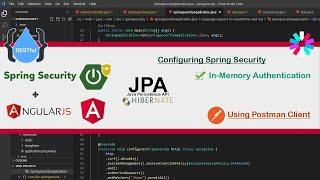 Spring Boot + Spring Security + PostgreSQL + JPA - In Memory Authentication - Part 1