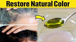 Only 3 ingredients to eliminate gray hair and restore the natural color of your hair