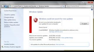 Fix all Windows update error on windows 10,8.1,8 and 7