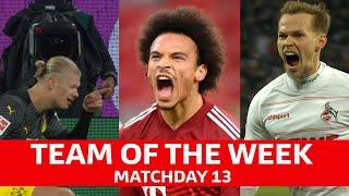 Bundesliga | Haaland, Sané, Duda & More | Team of The Week Matchday 13