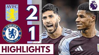 🟤 Aston Villa vs Chelsea (2-1) | Rashford Assists - Asensio Goals | Premier League HIGHLIGHTS!