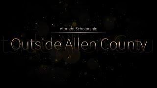 2018 Albright Scholarship Nominees - Outside of Allen County #1