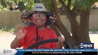 Dodge City boy vows to mow 50 lawns for those in need