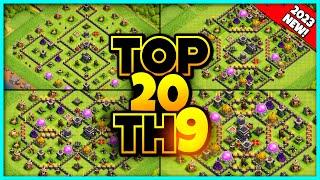 New BEST TH9 BASE WAR/FARM Base Link 2023 (Top20) Clash of Clans - Town Hall 9 War Base Link