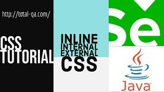 CSS - Cascading Style Sheet for Selenium Experts,JAVA,HTML