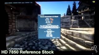 Single Stock HD 7850 vs Stock HD 7850's in CrossFireX (Unigine Heaven Benchmark 3.0)