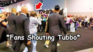 tubbo gets followed by a huge crowd!