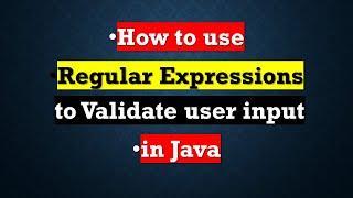 REGULAR EXPRESSIONS IN JAVA | Java Regex Tutorial | Java Training | Address validation