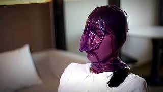 Purple transparent mask