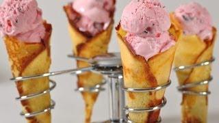 Ice Cream Cones Recipe Demonstration - Joyofbaking.com