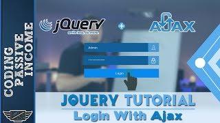 jQuery Tutorial: Create Login Form With Ajax + PHP & MySQL