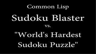 Sudoku Blaster vs. "World's Hardest Sudoku"