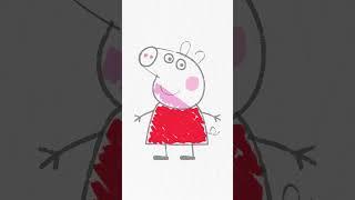 Learn How to Draw Peppa Pig! ️ #PeppaPig #Craft #Shorts