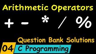 Arithmetic Operators in C Programming