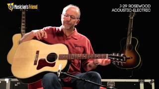 Gibson J-29 Rosewood Acoustic-Electric Guitar, demo'd by Don Ruffatto