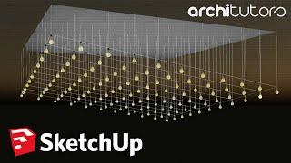 Easy Parametric Ceiling Design in Sketchup | Architutors