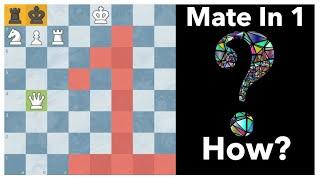 How Is This Mate In 1?  Tough Chess LOGIC Puzzle  Chess Logic Puzzle