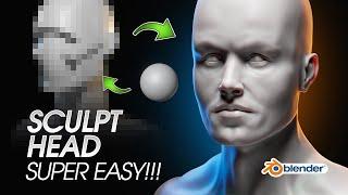 Easiest Way to Sculpt a Realistic Head In Blender