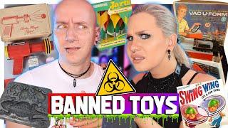 Most Dangerous BANNED Vintage Toys! | Reddit Reactions | Roly & Luxeria