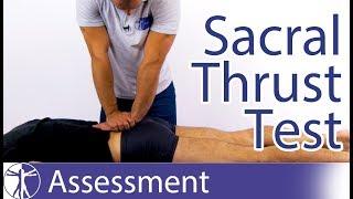 Sacral Thrust Test | Sacroiliac Joint Provocation