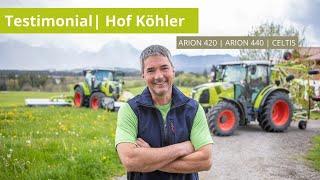 CLAAS Traktoren | ARION 420 + 440 | Testimonial | Hof Köhler