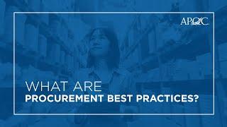 What Are Procurement Best Practices?