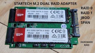 StarTech Dual m.2 Hardware RAID adapter | JoeteckTips