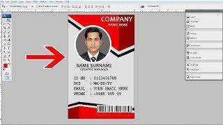 How to make id Card design in Photoshop | make beautiful id card design in Photoshop |